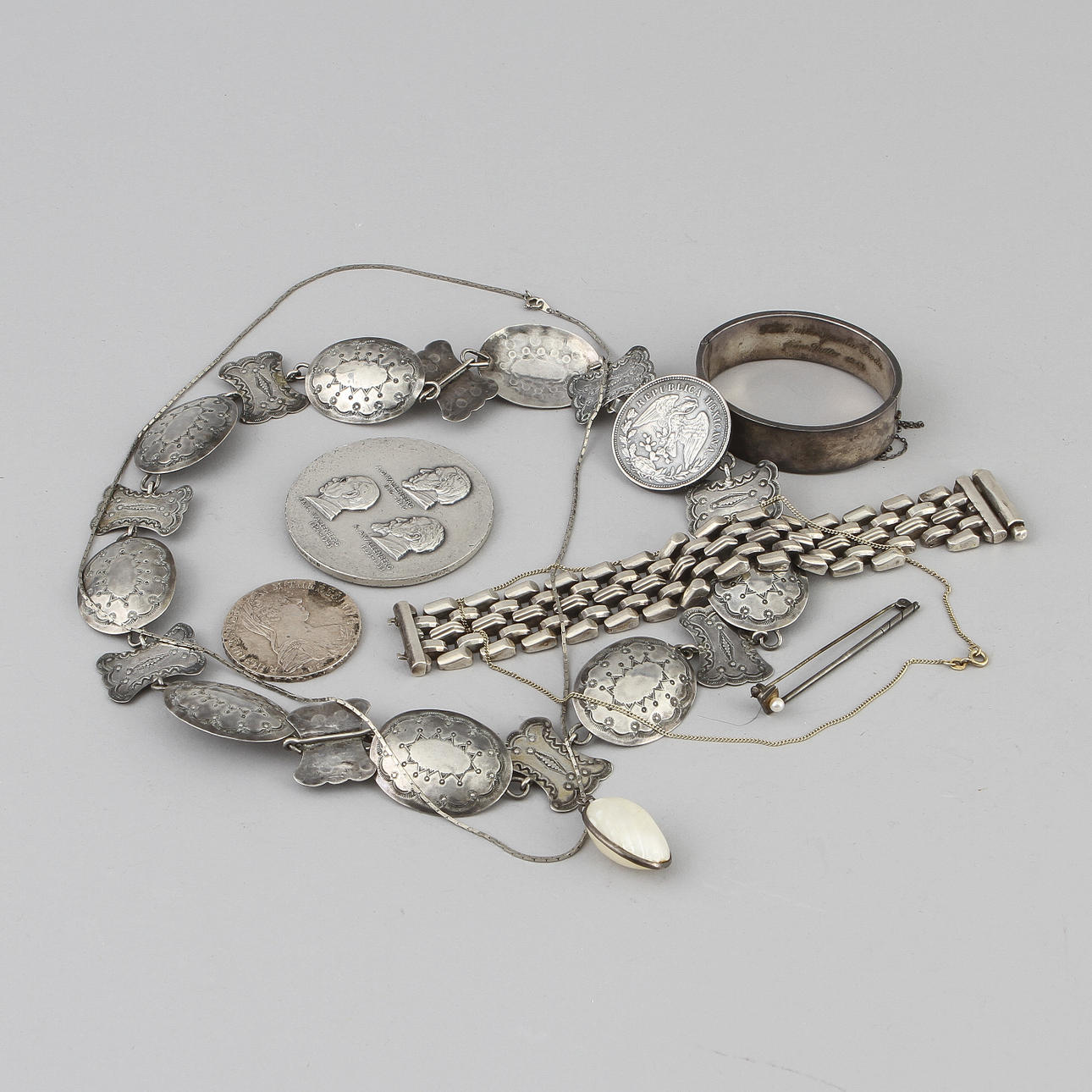 DIVERSE, 7 delar, silver mm.