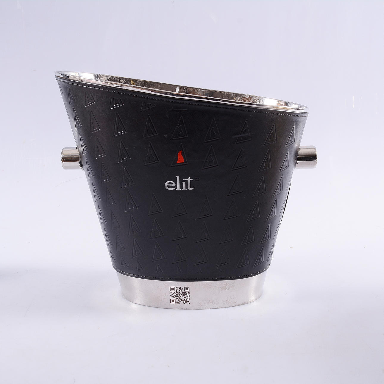 NEVERA CHAMPAGNE, Elite, metal blanco/cuero, 1900.