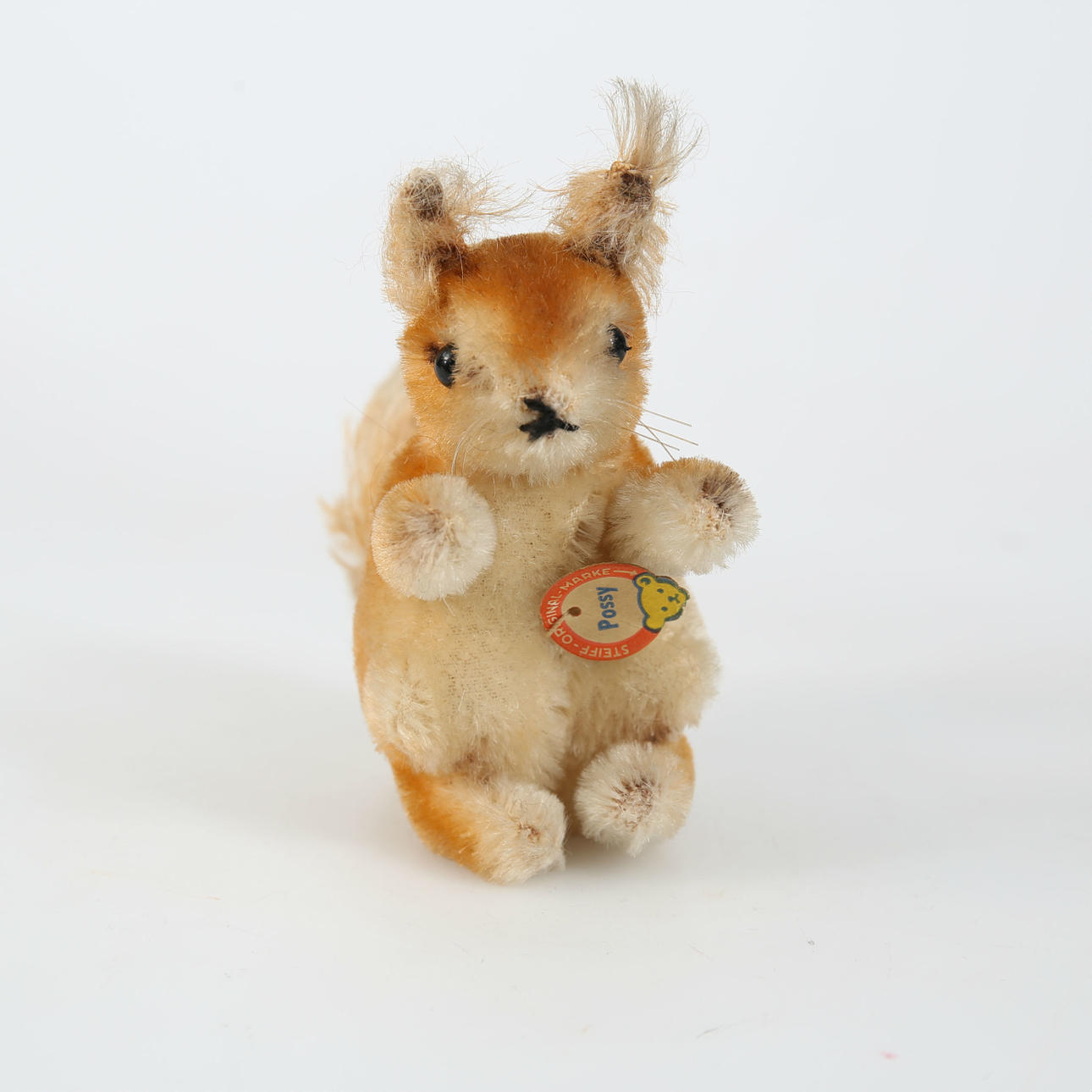 MOLLUSKS, squirrel, "Possy", Steiff.