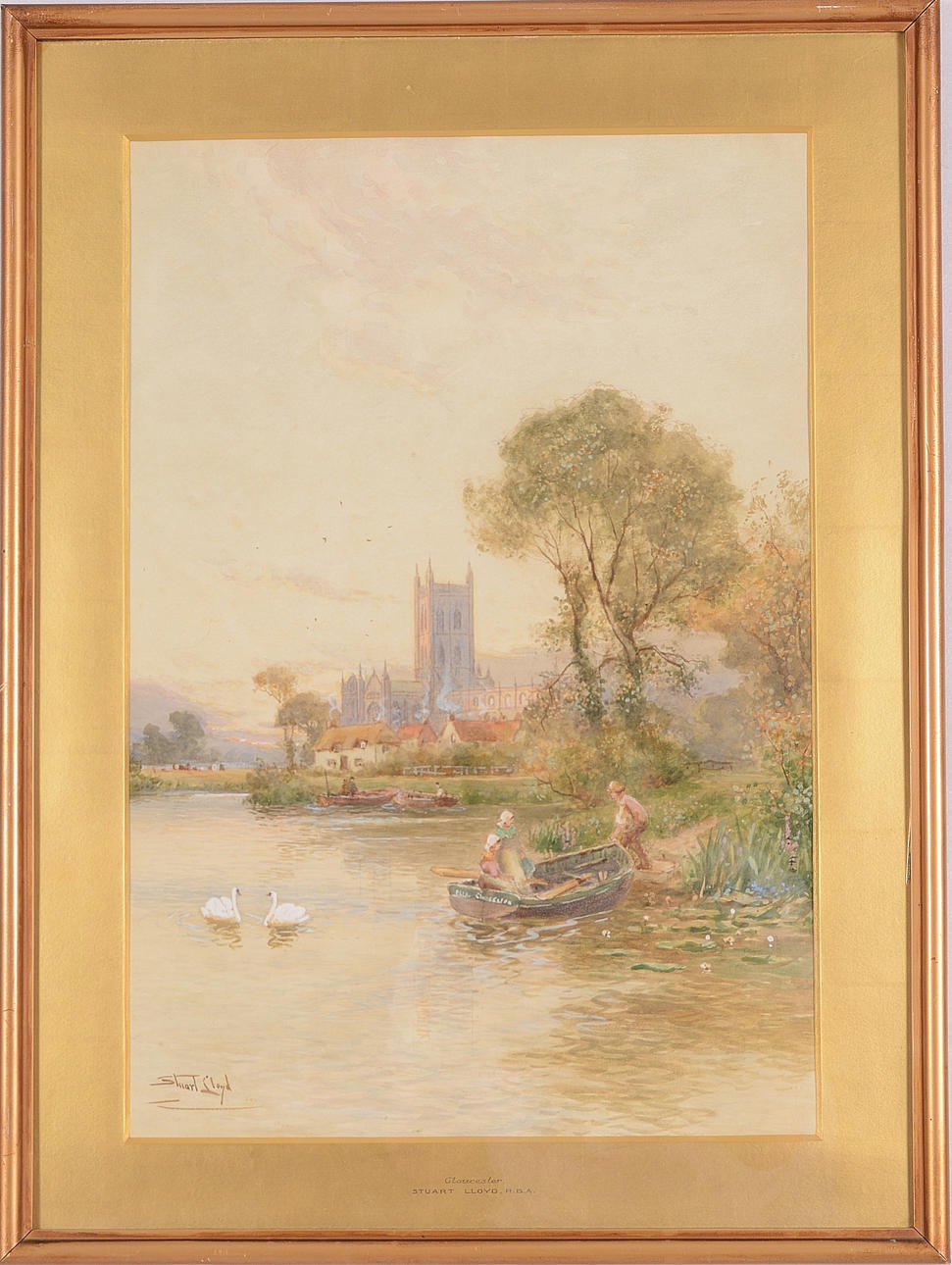 STUART LLOYD. Akvarell.