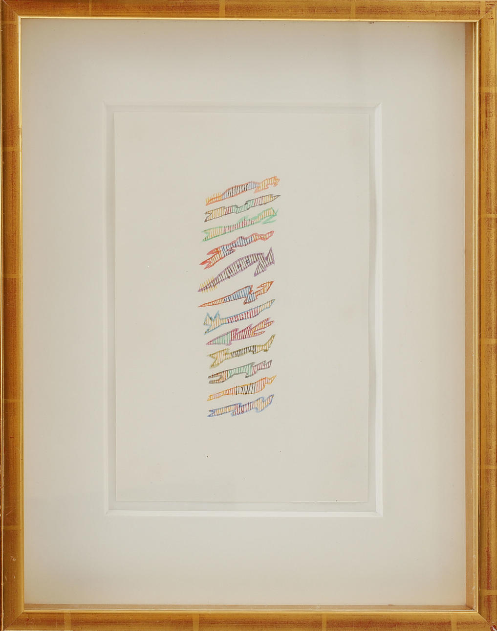 JOE HEDLUND. Composition, gouache on paper.