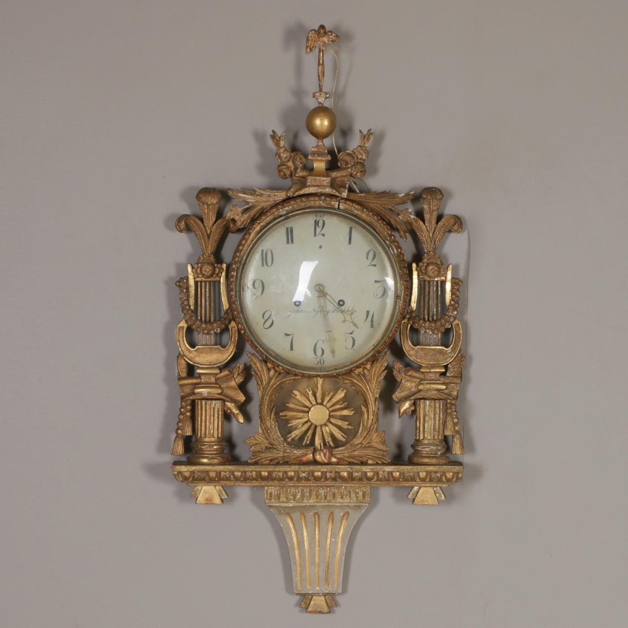 VÄGGPENDYL, gustaviansk, Johan Nyberg.