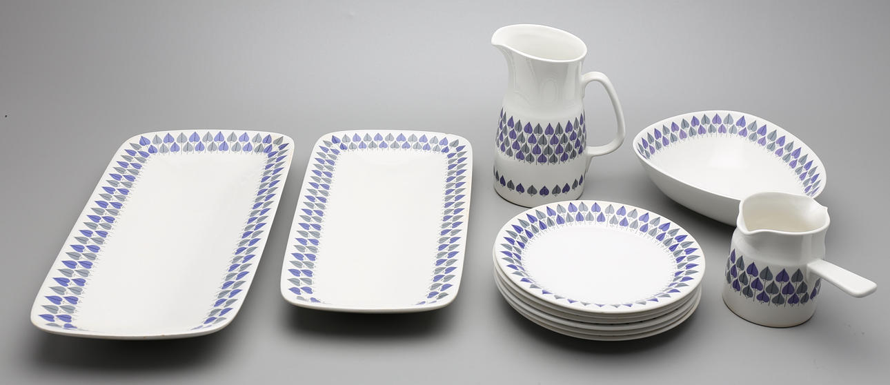 MATSERVIS, 11 delar, Rörstrand VALENTINE, 1961-69.