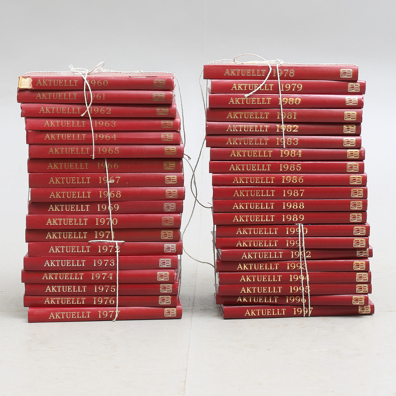 ÅRSBÖCKER, Aktuellt K G Bertmarks Förlag AB -Malmö.