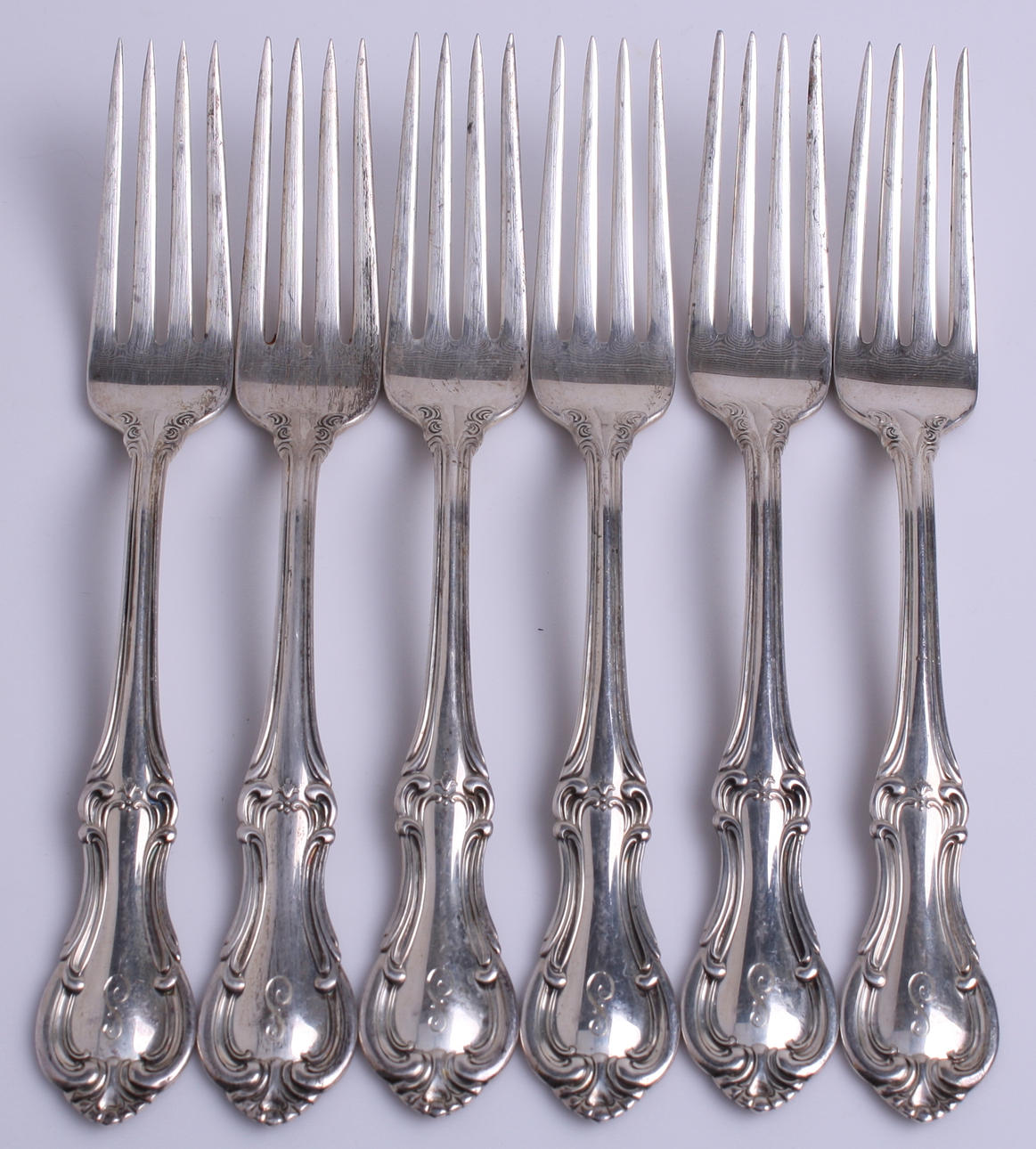 GAFFLAR, 6 st, silver - Sterling, "Joan of Arc".