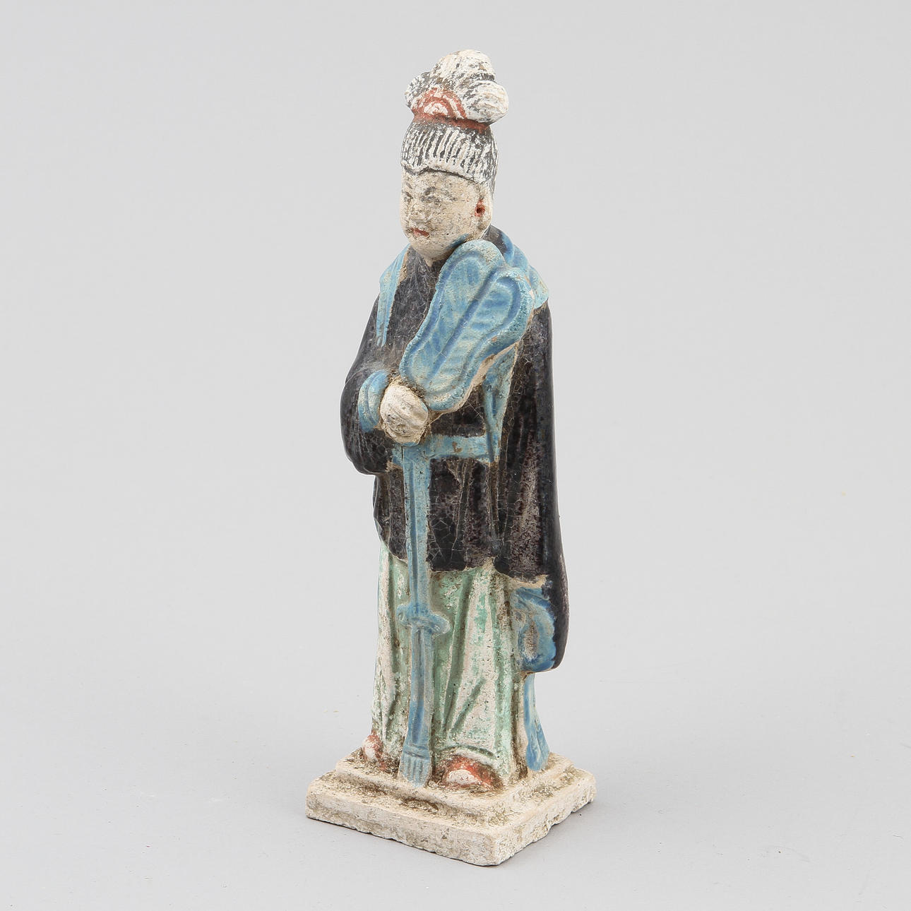 FIGUR, lergods, Kina, Ming(1368-1644).