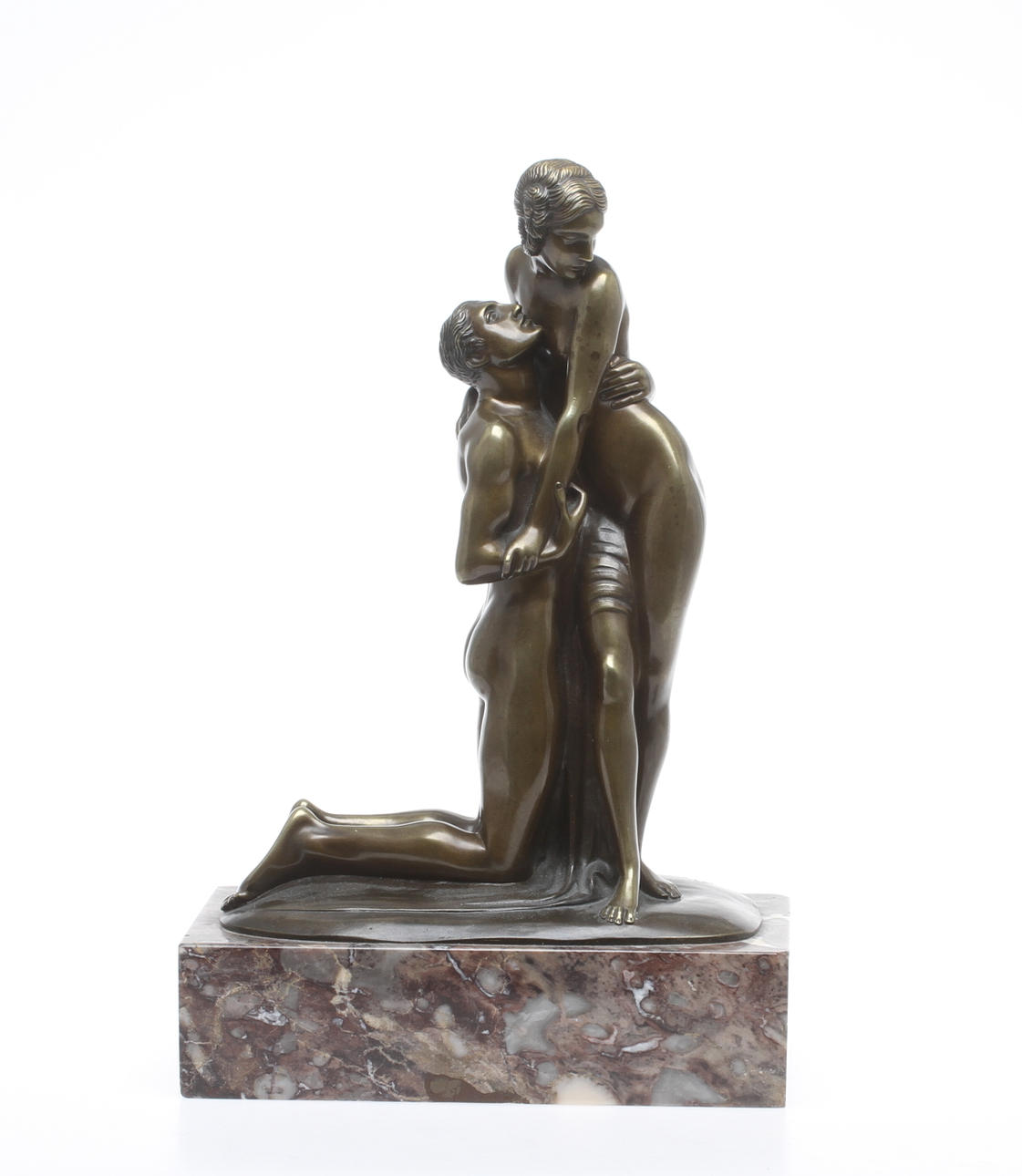 ERNST SEGER. Das Liebepaar, brons, signerad.