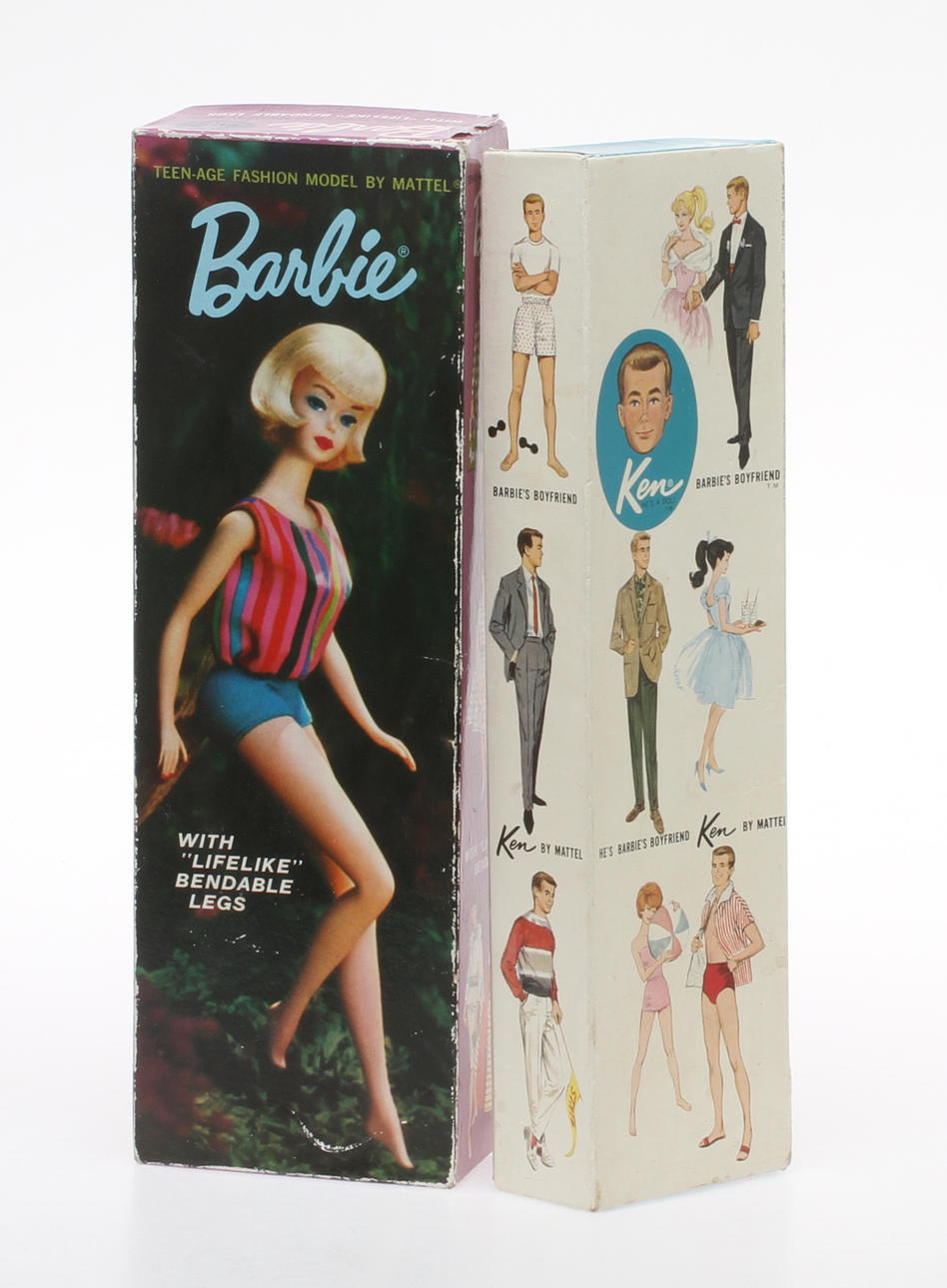 BARBIE oich KEN , i originalförpackning. MATTEL JAPAN.