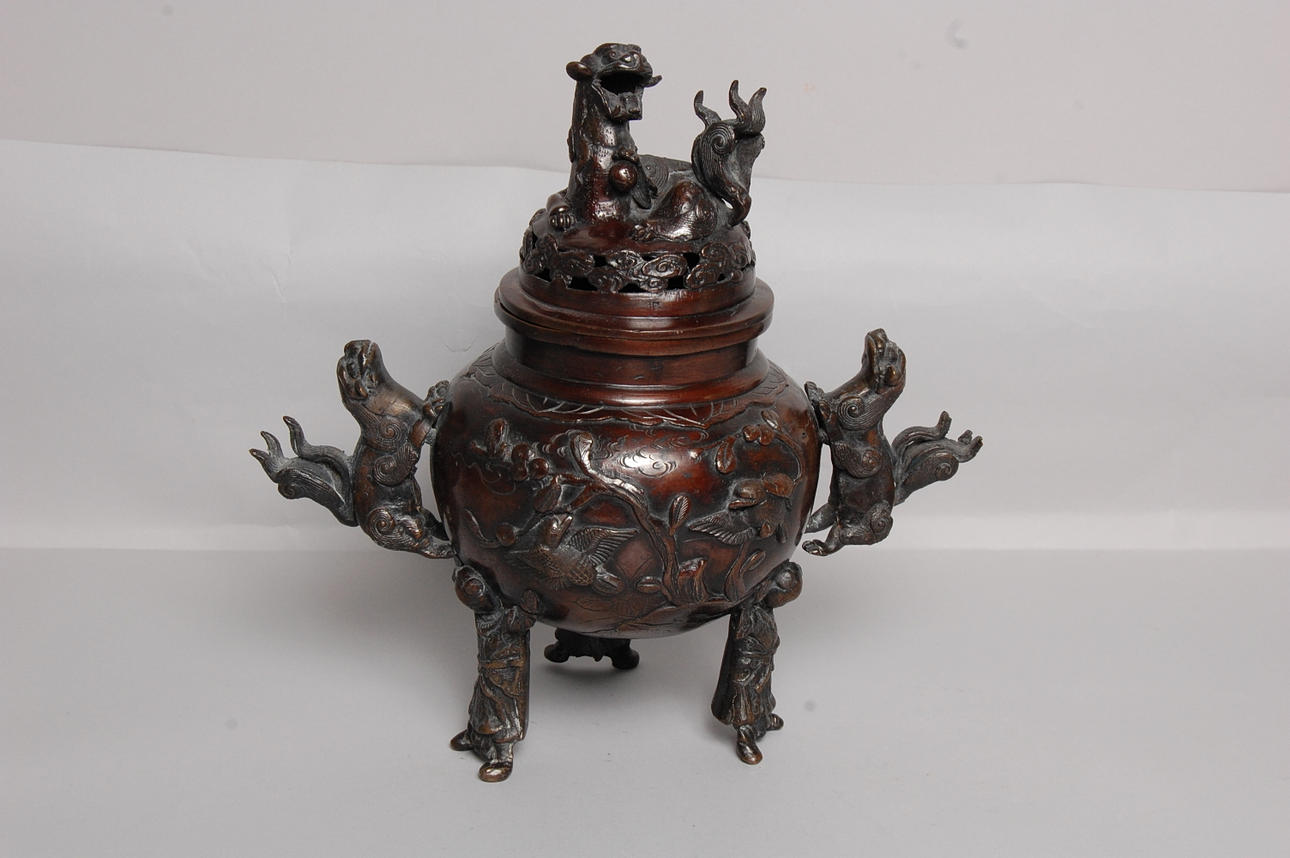 RÖKELSEKAR, brons, Japan, 1800-tal.