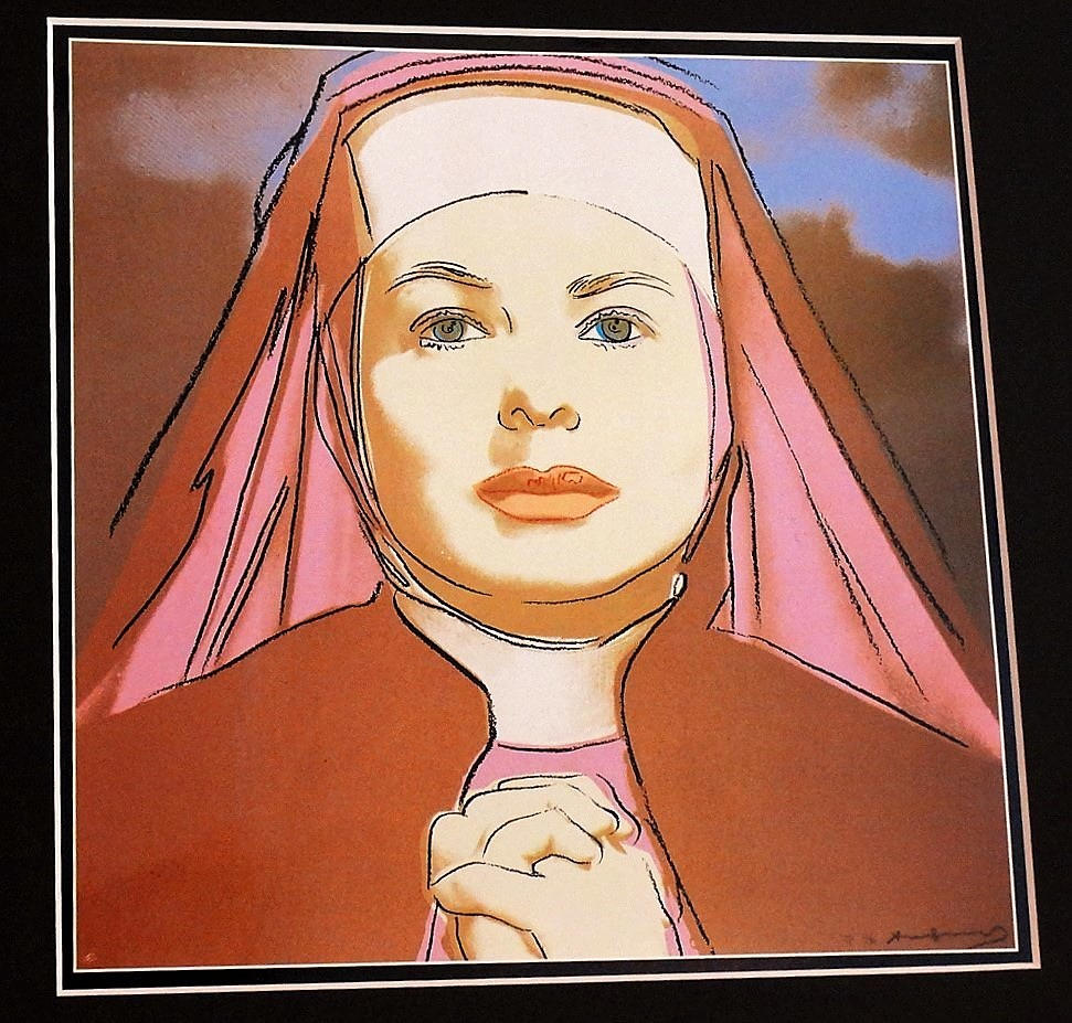 ANDY WARHOL: INGRID BERGMAN, FÄRGOFFSET, MALMÖ, 1983.