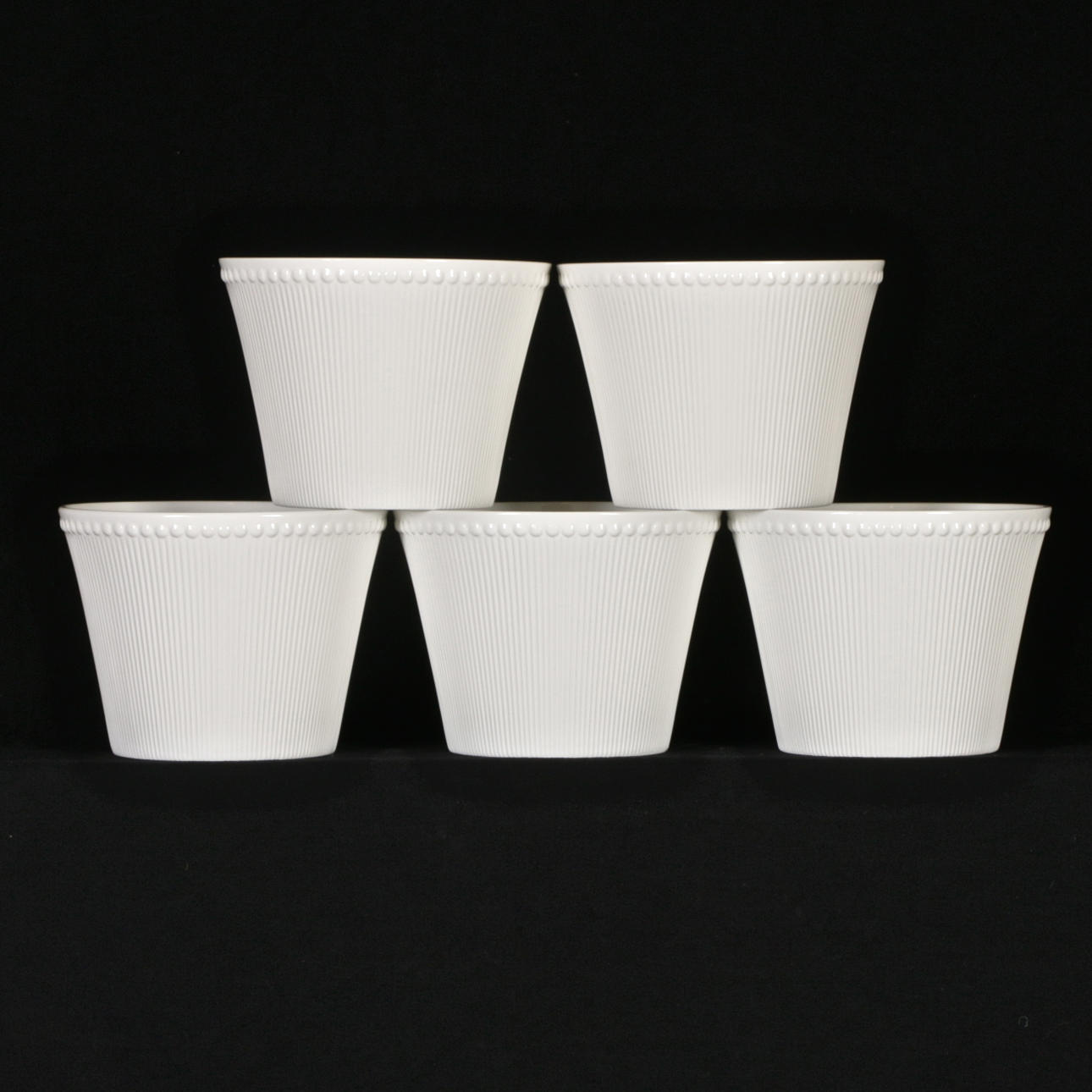 YTTERFODER, 5 st. Porslin, "Tiara", Hertha Bengtson, Rörstrand.