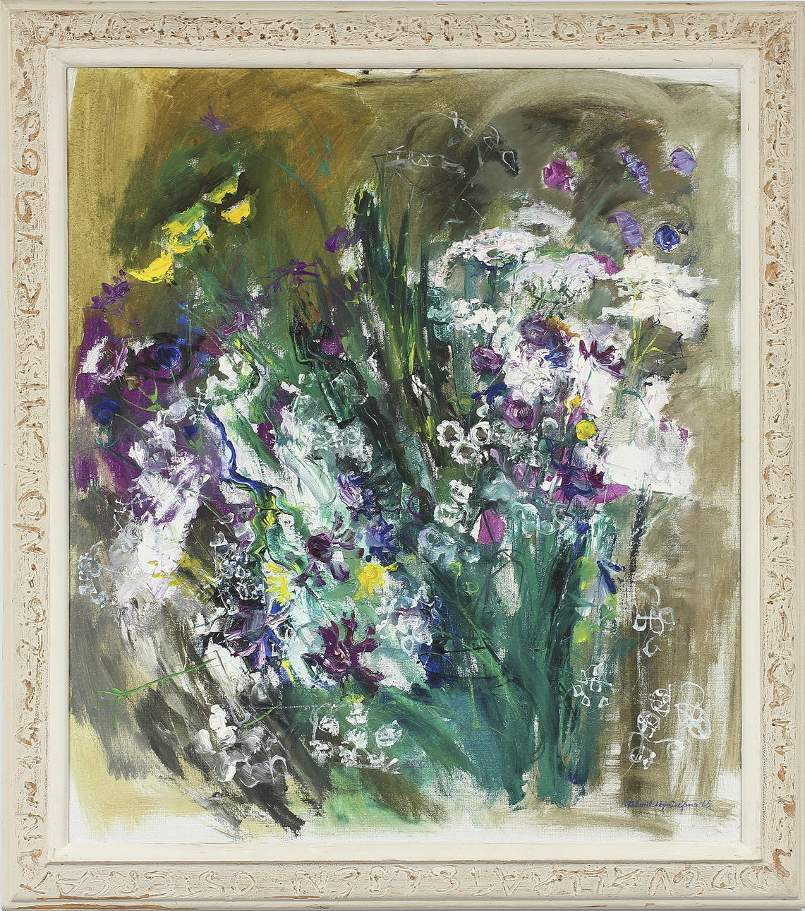 ULLA BRITTA EMITSLÖF DEJMO. Olja på duk, signerad och daterad -65.