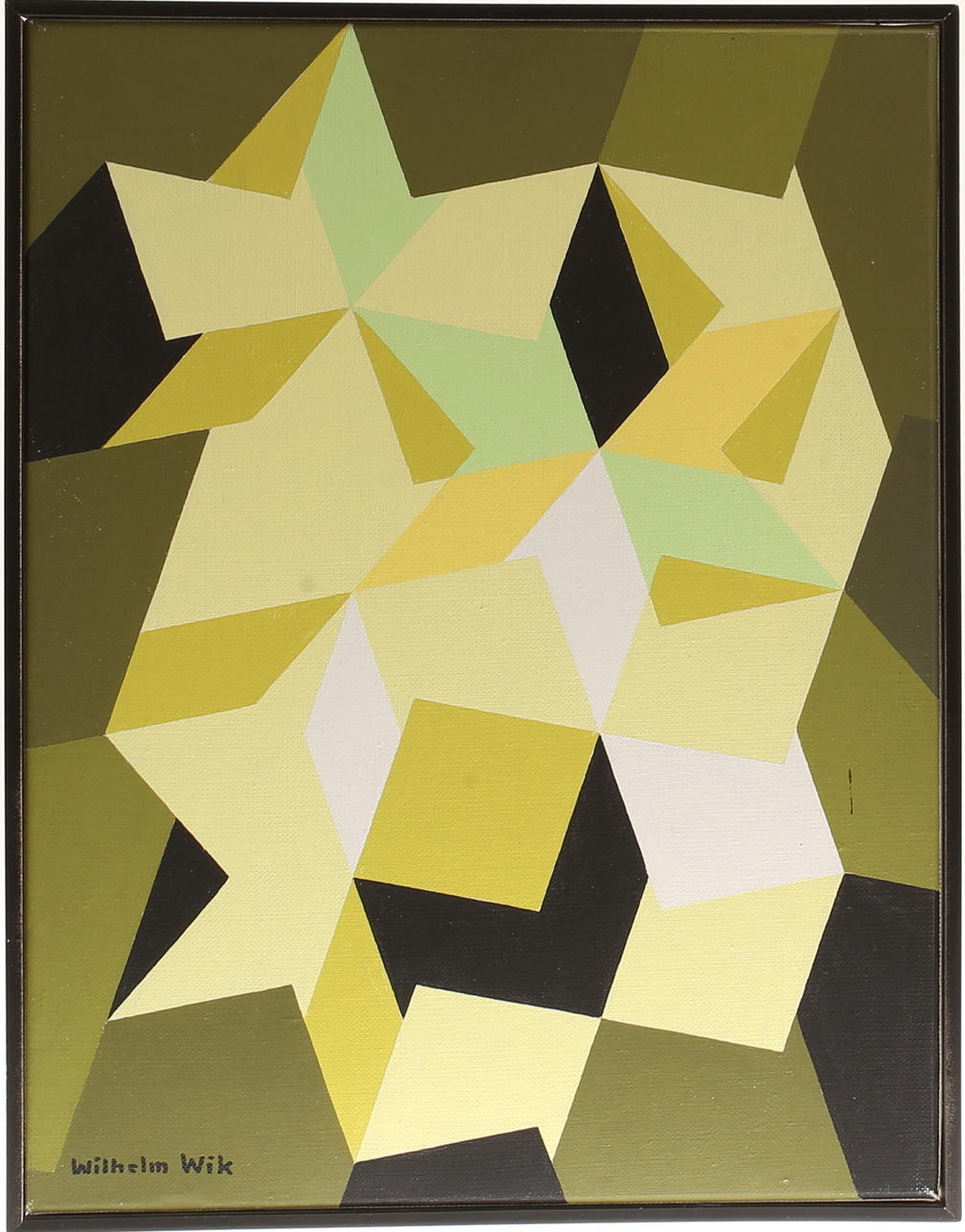 WILHELM WIK. Oil on canvas, signed.