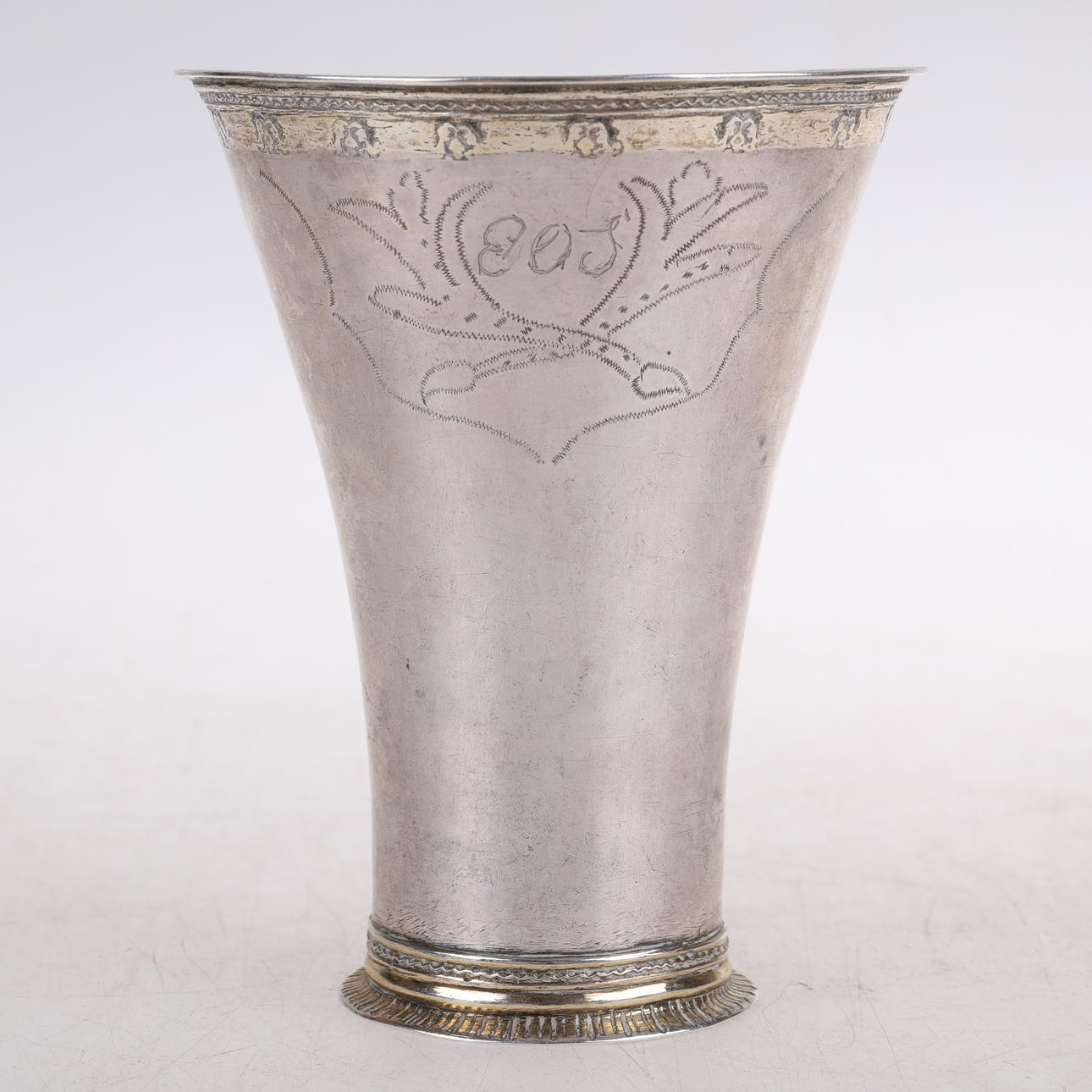 BÄGARE, silver, Carl Lindgren, Norrköping 1779.