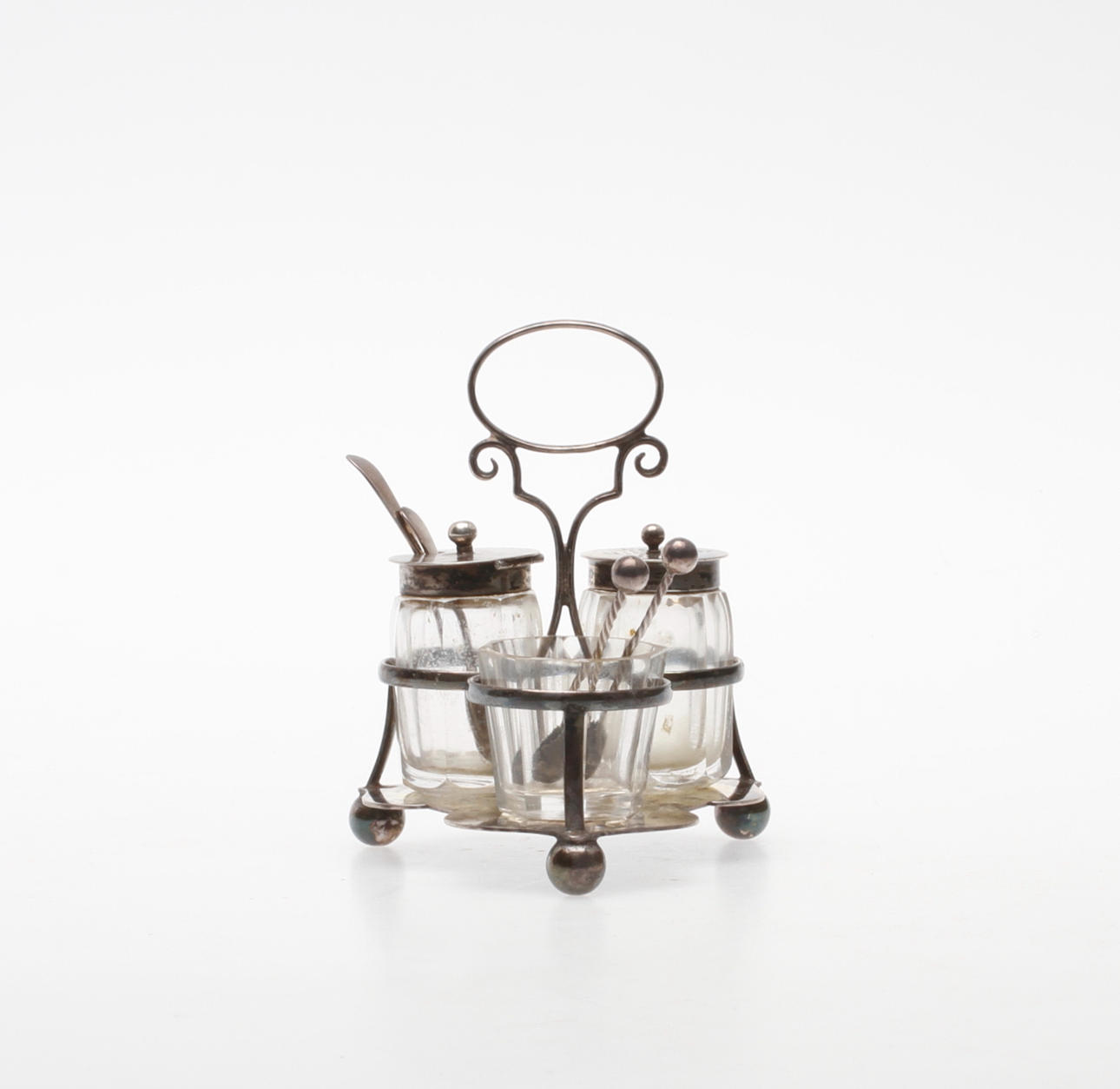 BORDSUPPSATS, silver, James Dixon & Sons, Sheffield, 1900-talets början.