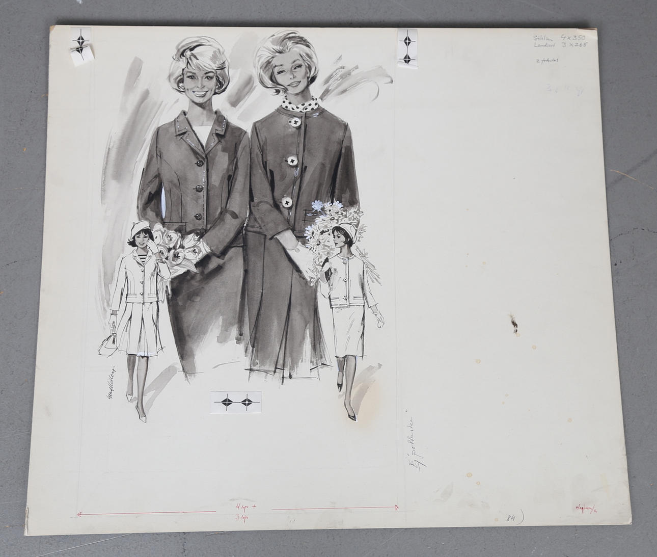 GERD MILLER. Blandteknik, signerad.