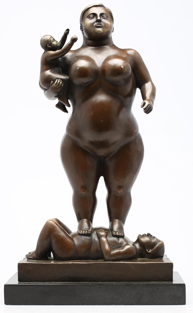FERNANDO BOTERO. EFTER. Modeller. Brons. Signerad Botero.