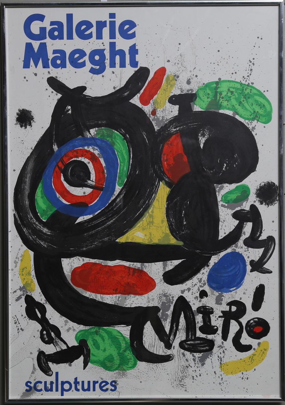 JOAN MIRÓ. Färglitografisk affisch.