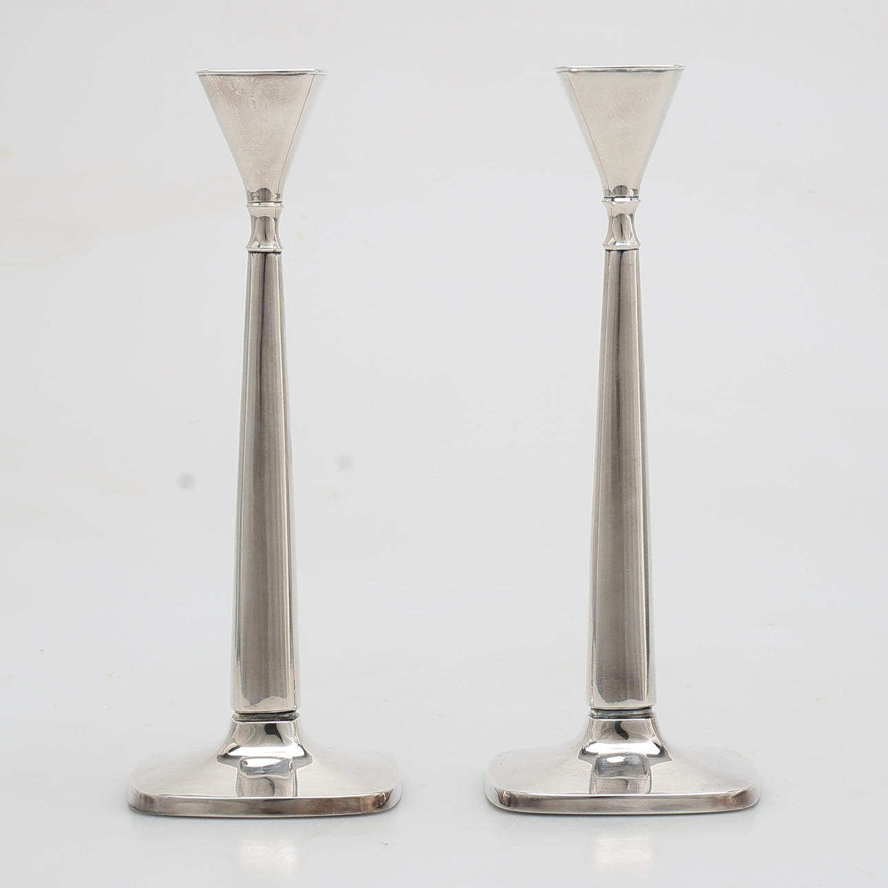 KERZENSTÄNDER, ein Paar, Tore Eldh, Silber.