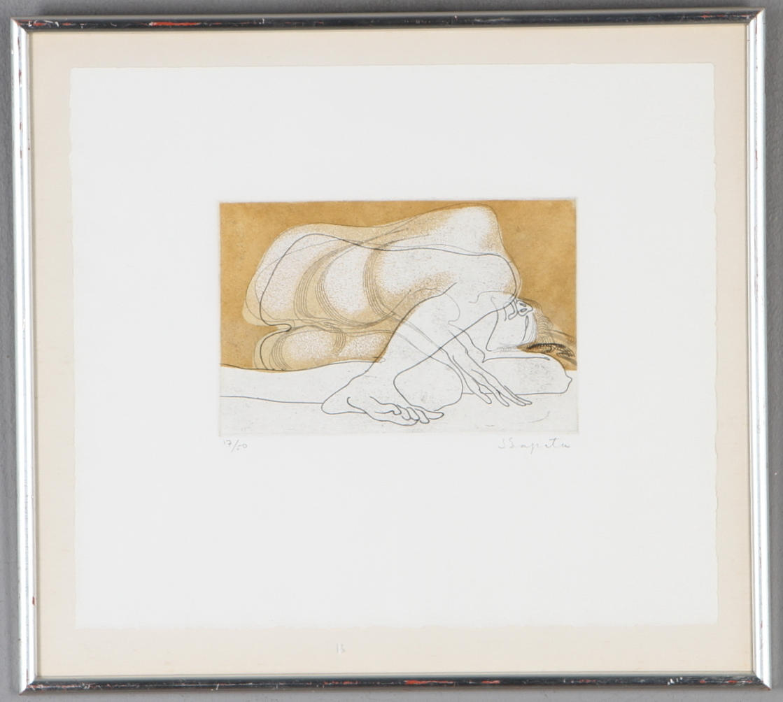 JULIO ZAPATA. Komposition, färgetsning, signerad och numrerad17/50.