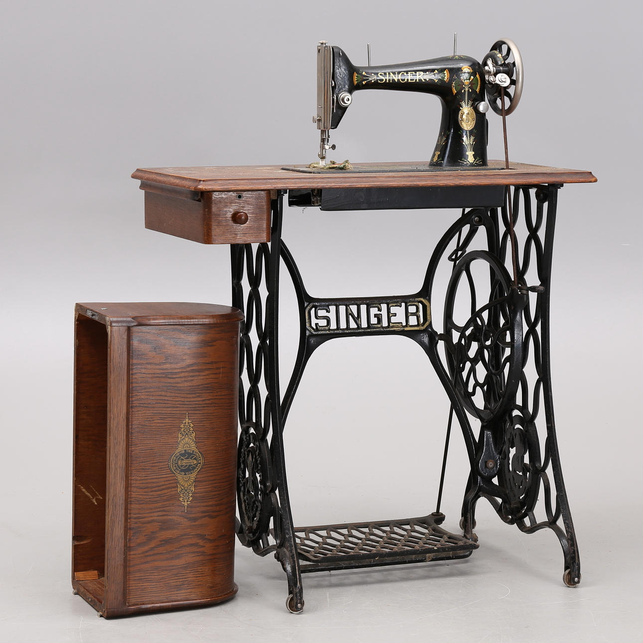 TRAMP-NÄHMASCHINE, Singer, 19./20. Jahrhundert.