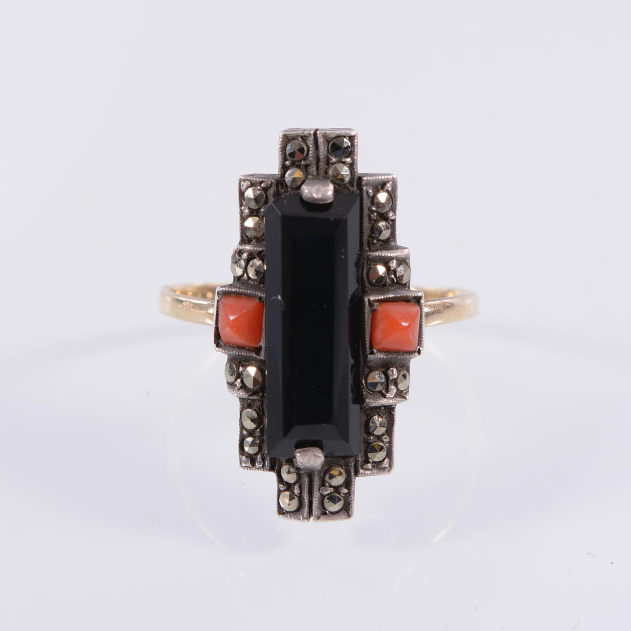 RING, guld och silver, 18K.