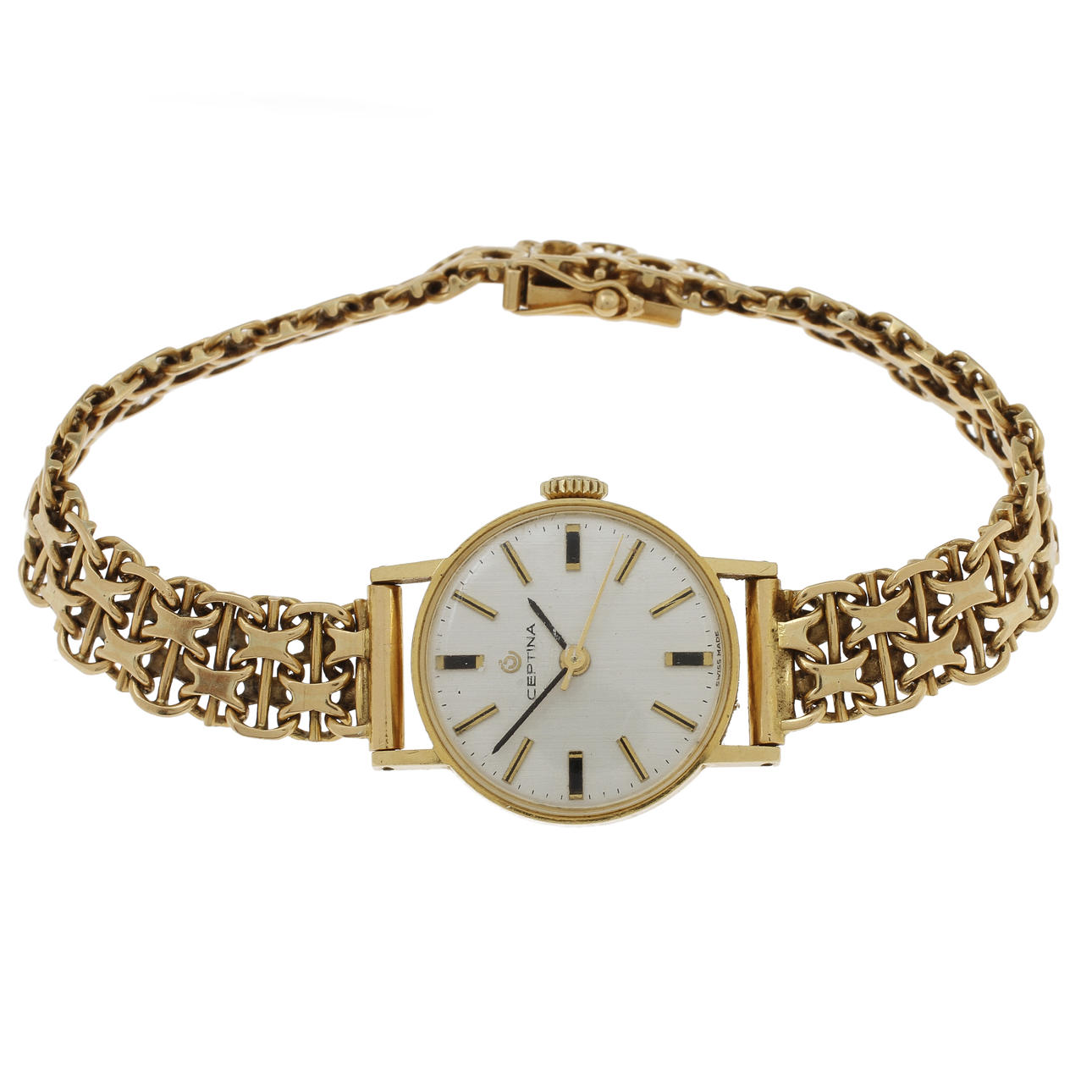 DAMARMBANDSUR, Certina, 18k guld, 28,2 gram brutto.