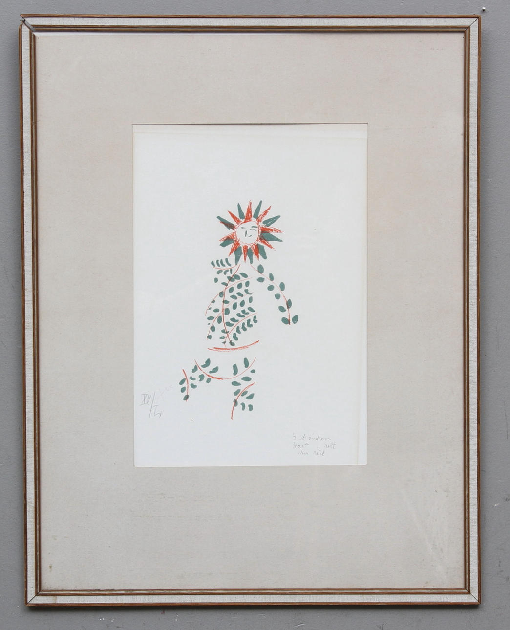 SVEN X:ET ERIXSON. Färglitografi, signerad och numrerad.