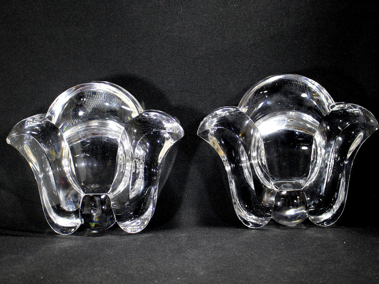 ASKESkål/skål, glas, 2 stk, Orrefors.