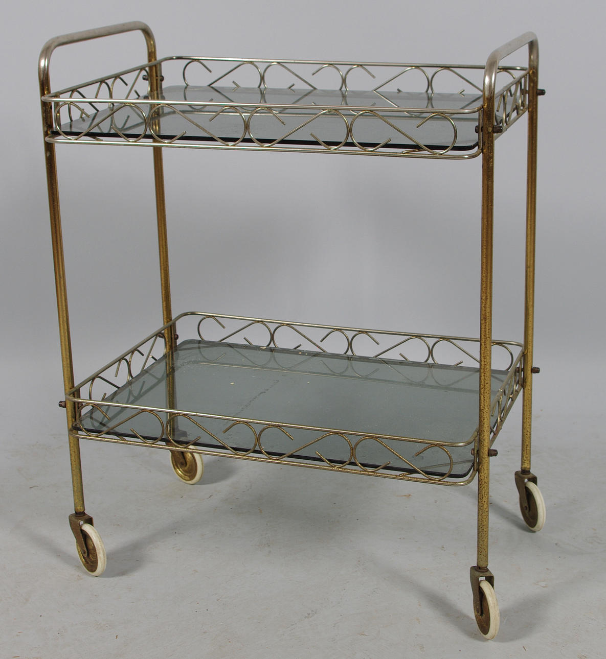 SERVERINGSVAGN, glas/metall.
