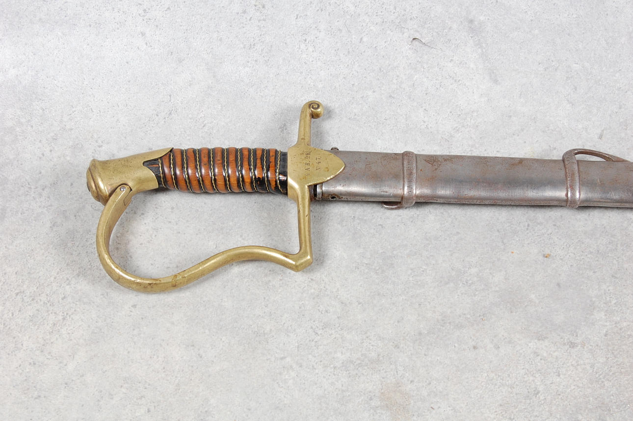 SABEL, underofficer, Artilleri, 1800-tal.