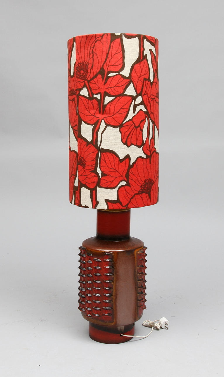 BORDSLAMPA, keramik, Tyskland, 1960/70-tal.