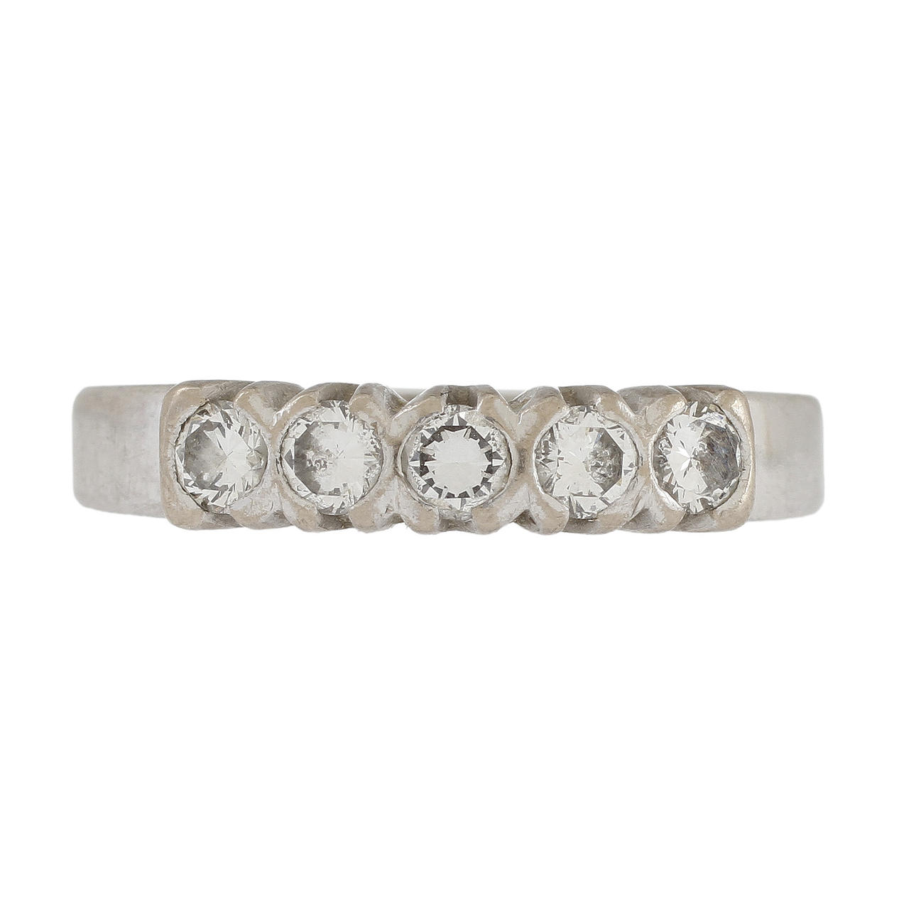 RING, 18k med 5 diamanter.