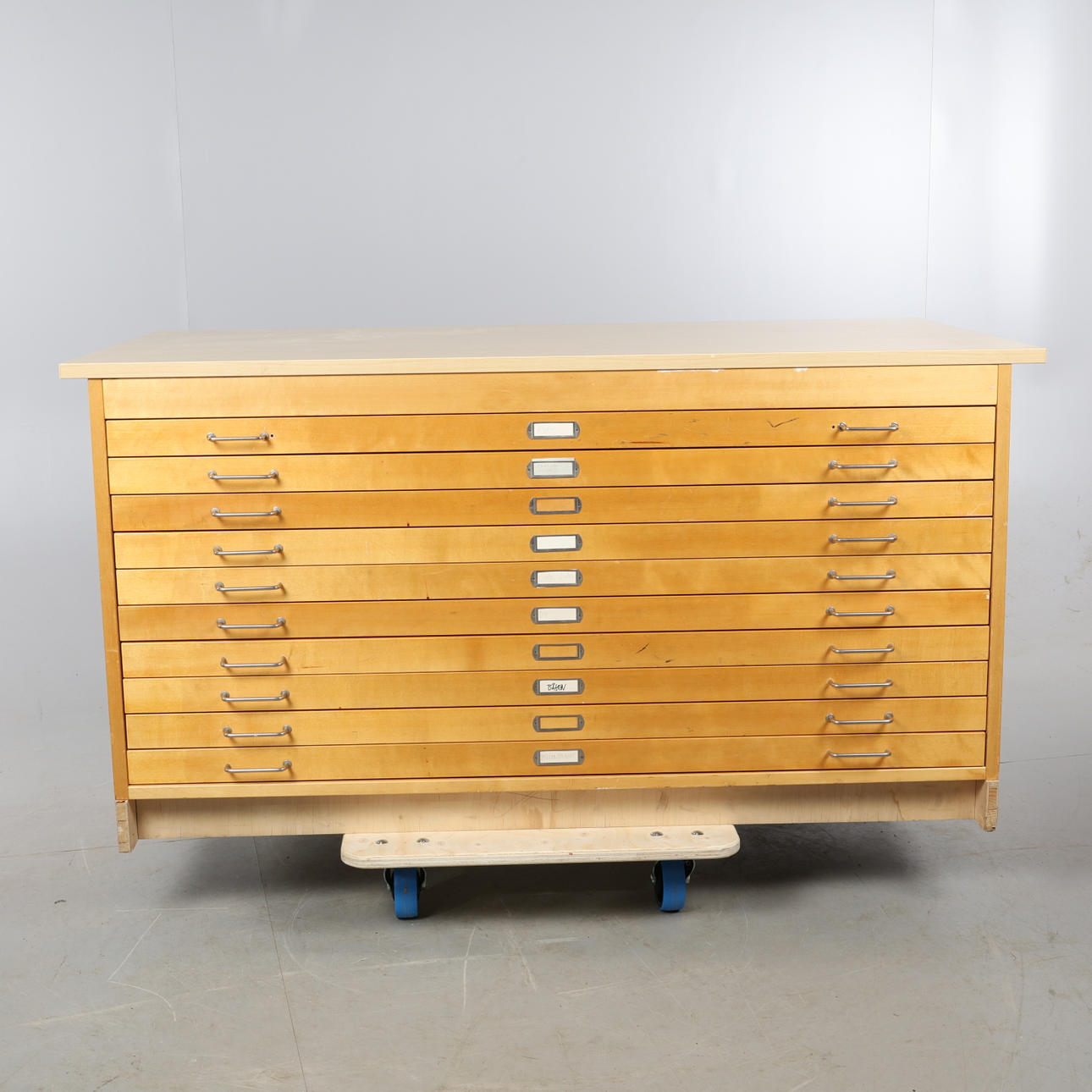 KORTSKAB, 10 skuffer.