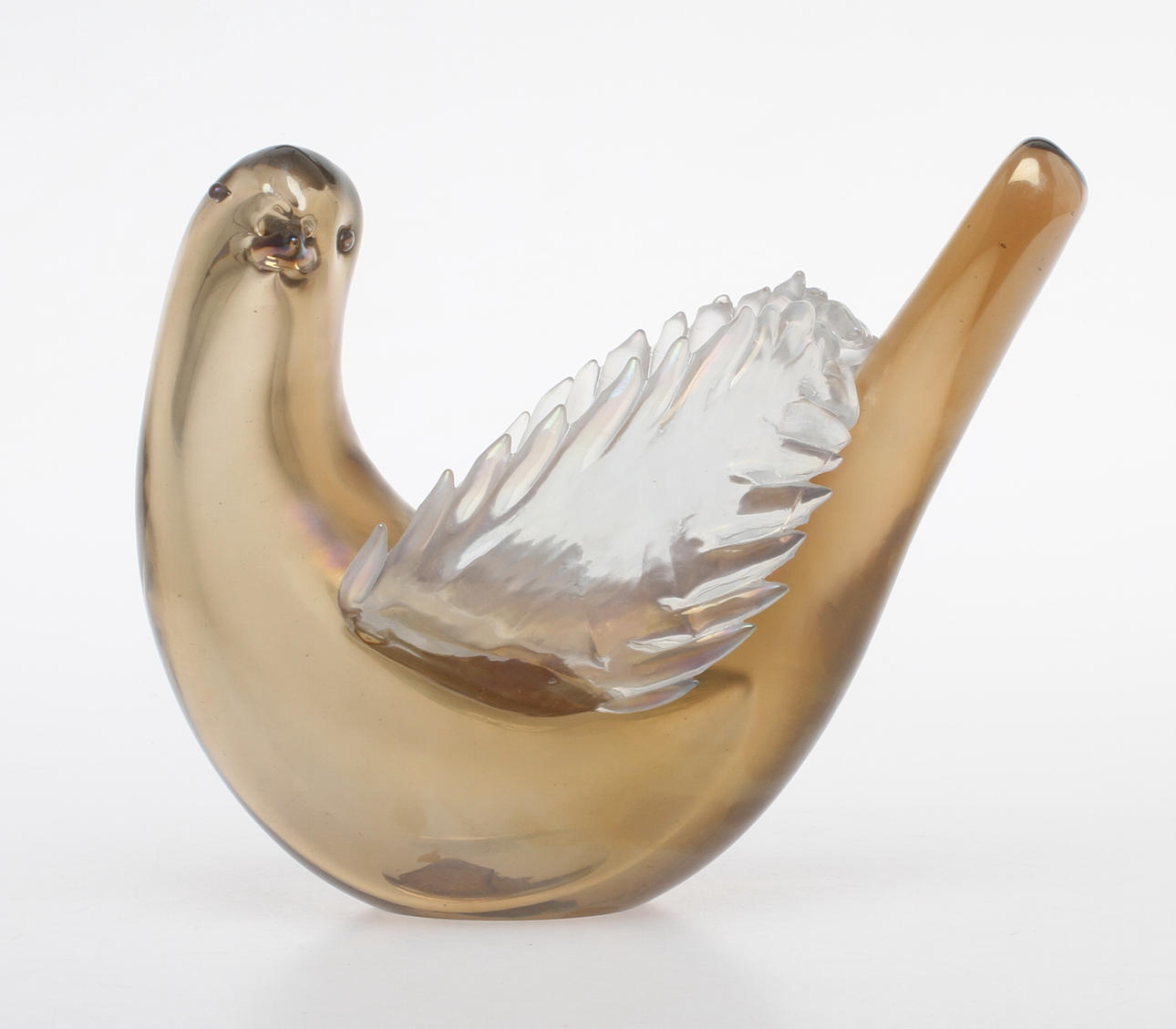 TYRA LUNDGREN. Figurin, glas, Venini Italien.