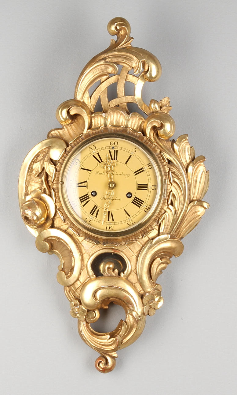 VÄGGPENDYL, rokokostil, 1900-tal.