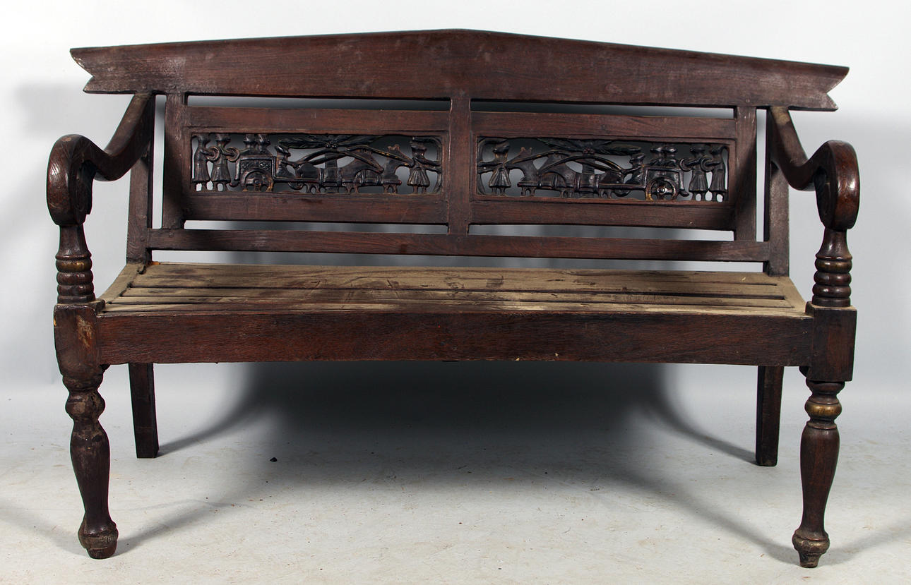 SOFFA, mahogny, kolonialarbete, 1900-tal.