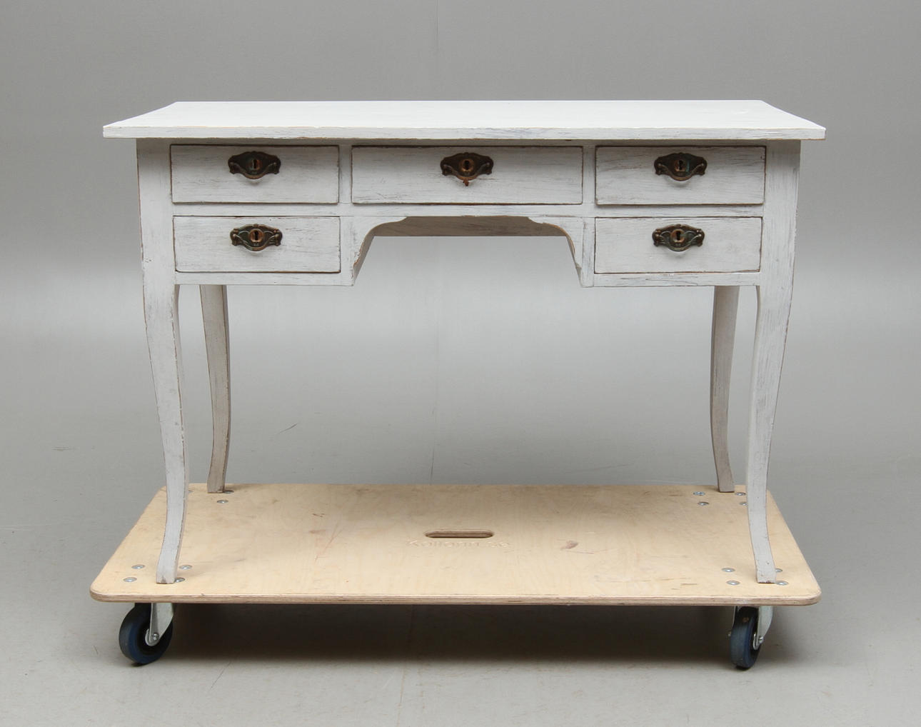 SKRIVBORD, gråmålat, 1900-tal.