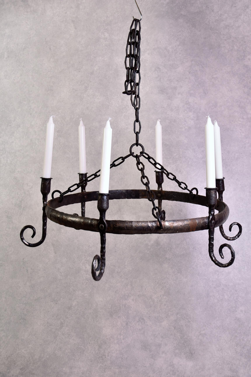 LJUSKRONA smide för 6 st ljus.