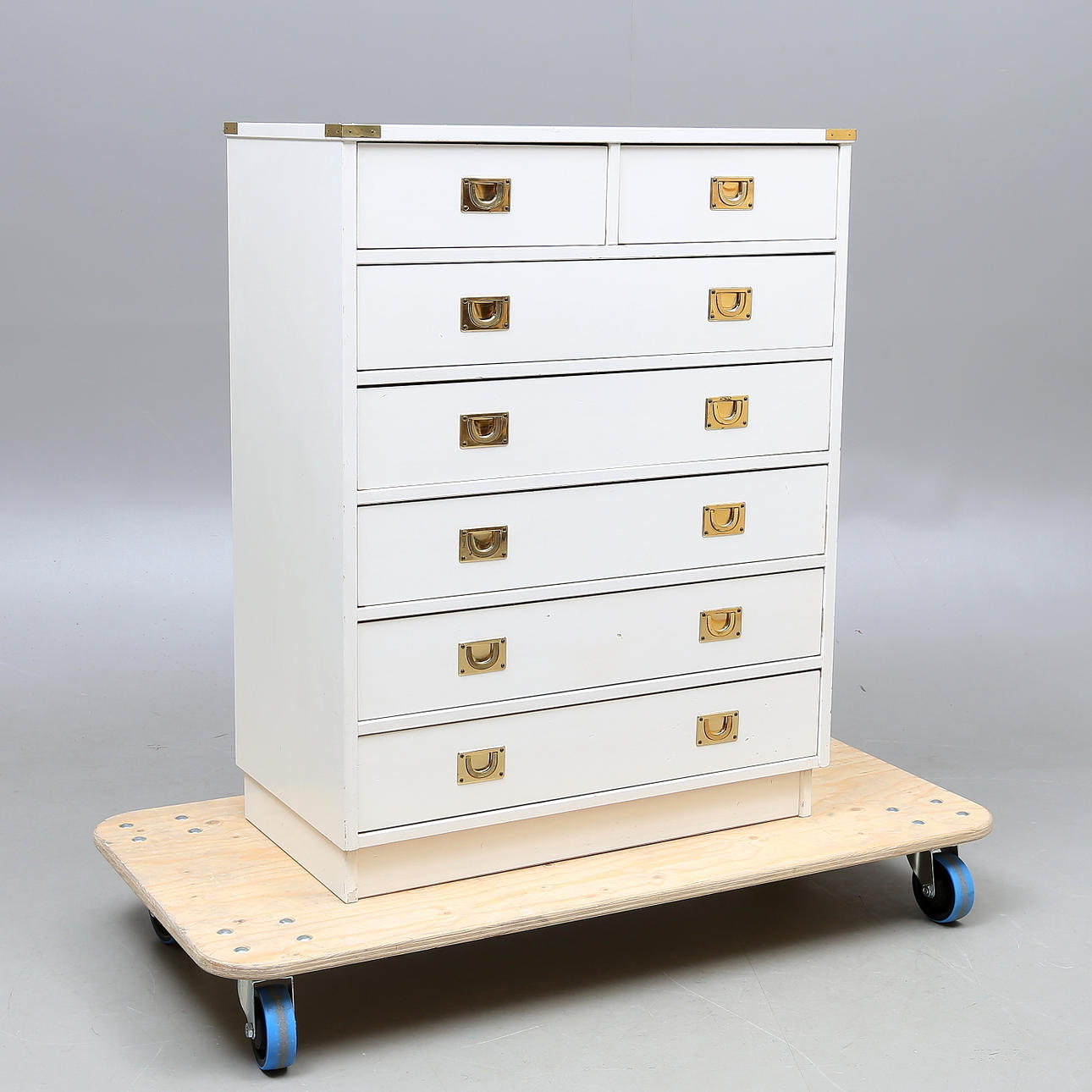 Kommode, messingbeslag, 1970'erne/80'erne.