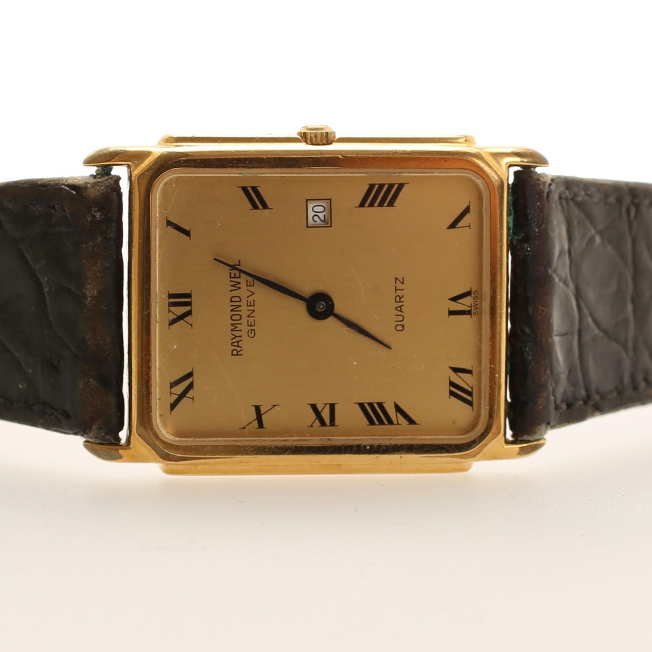 WRIST WATCH, Raymond Weil, quartz, double, 1900s.