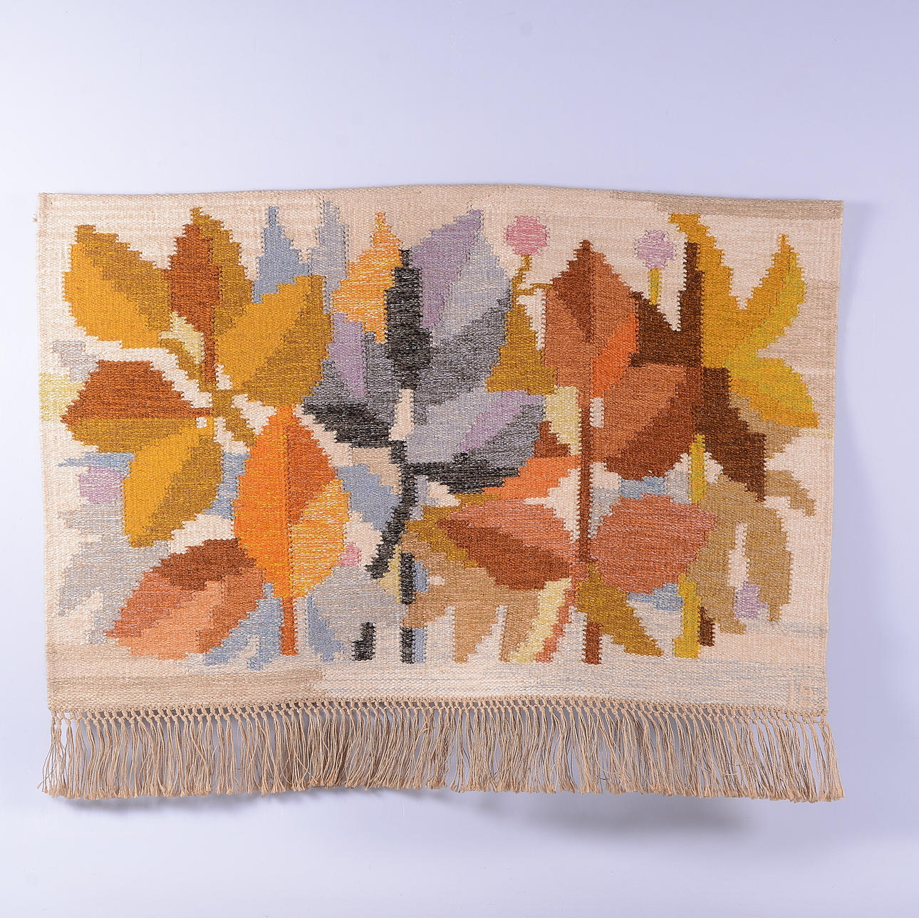 WALL TAPESTRY, fitted sheet, "Leaves", Ingegerd Silow.