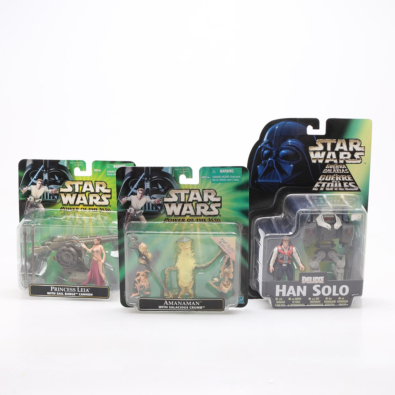 STAR WARS, toy figures, 3 pack, Kenner, Hasbro.