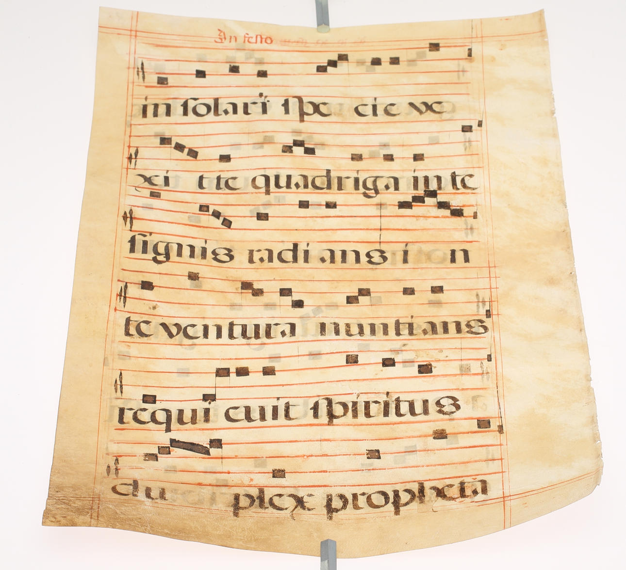 PERGAMENTBLAD, Spanien 1500-tal.