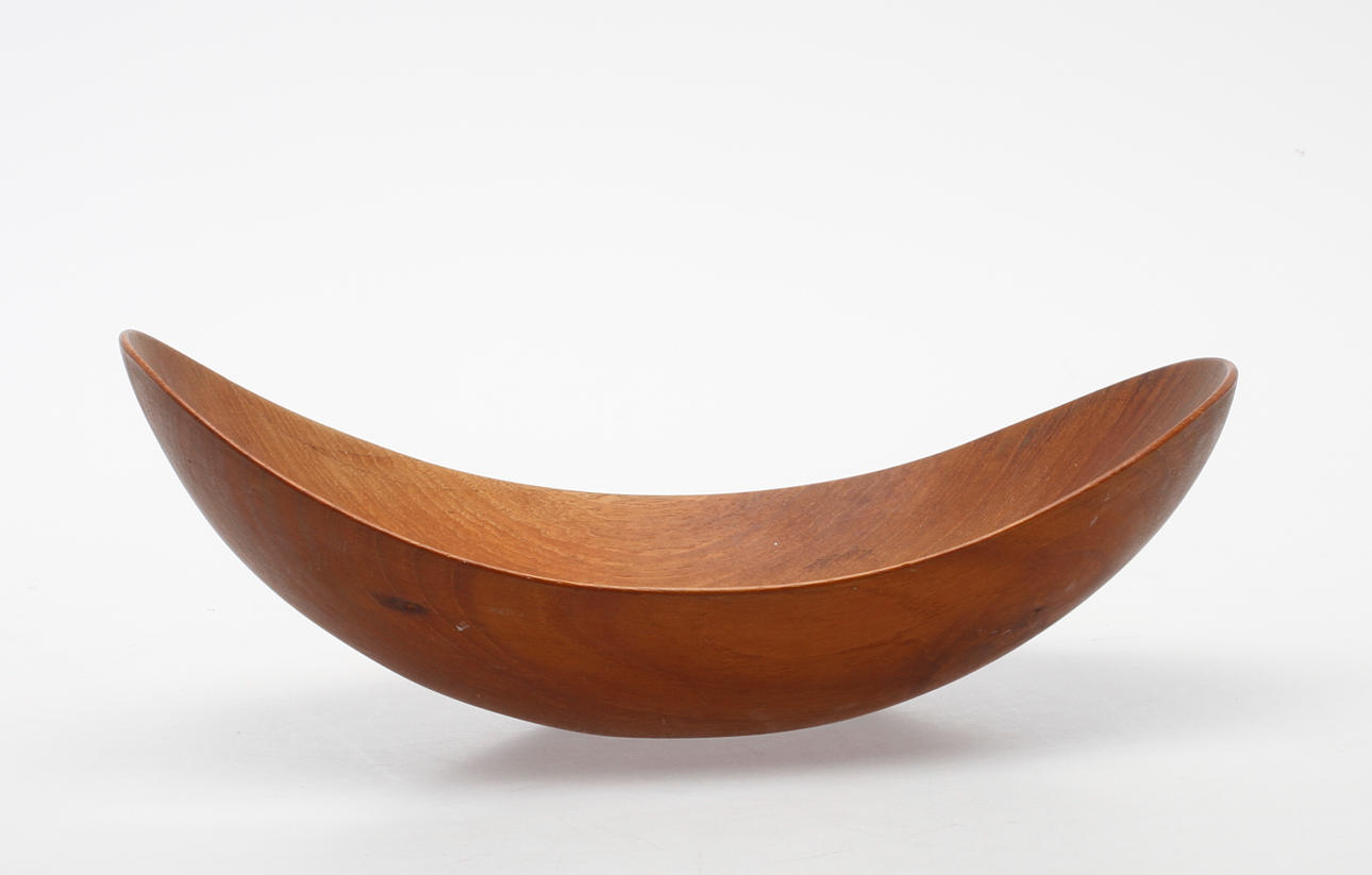 SKÅL, teak, 1960-tal. Signerad. A. Bergenblad, Konstslöjd Vetlanda.