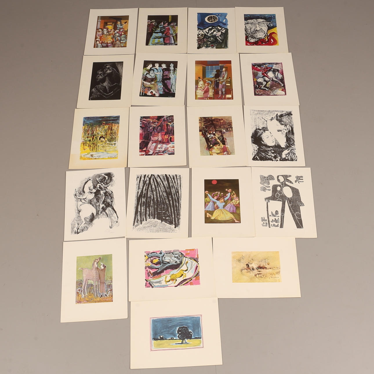FOLDER with 20 lithographic prints.