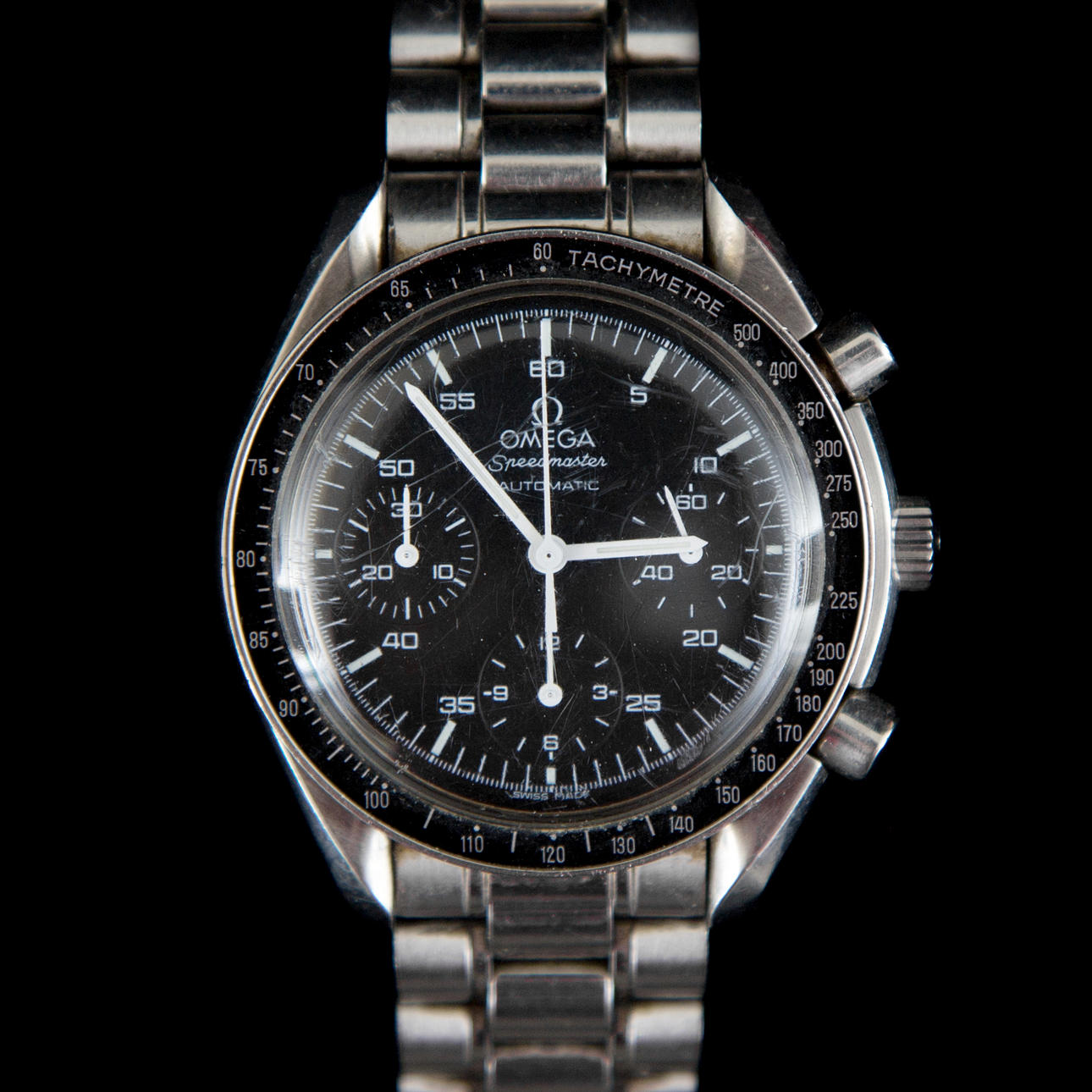 RELOJ DE CABALLERO, Omega Speedmaster, Automático, Taquímetro.