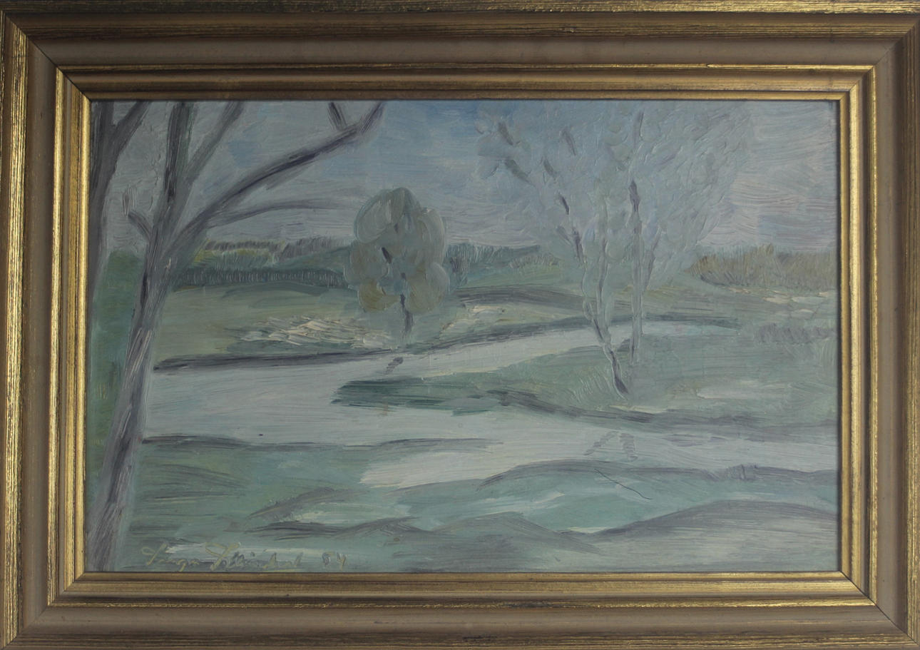 INGA ENGLUND KIHLMAN. OIL ON Board signed.