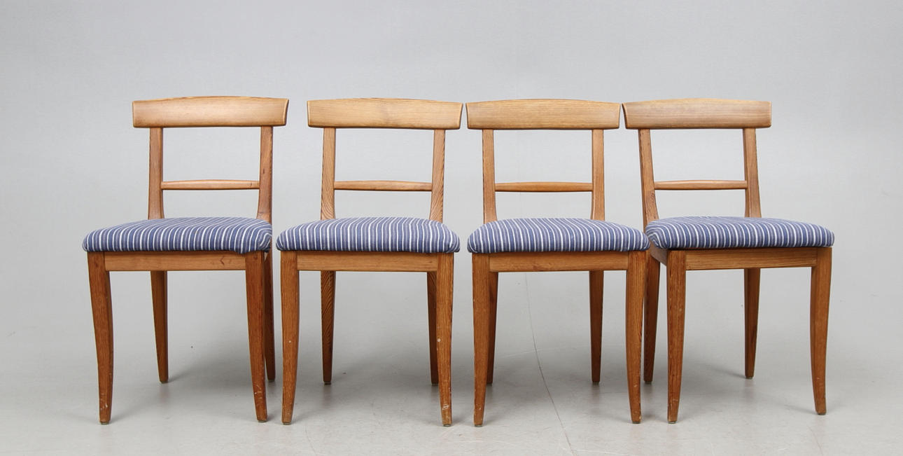 STOLAR, 4 st, furu, Carl Malmsten, 1960 tal.