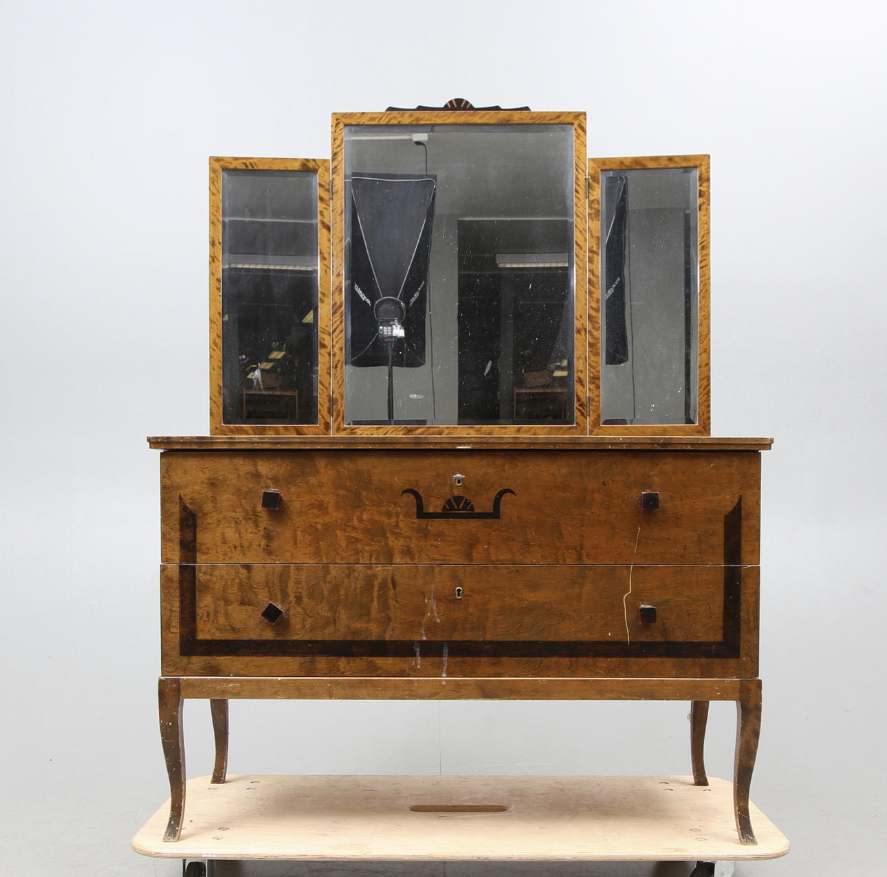 SPEGELBYRÅ, björk, 1930 tal.